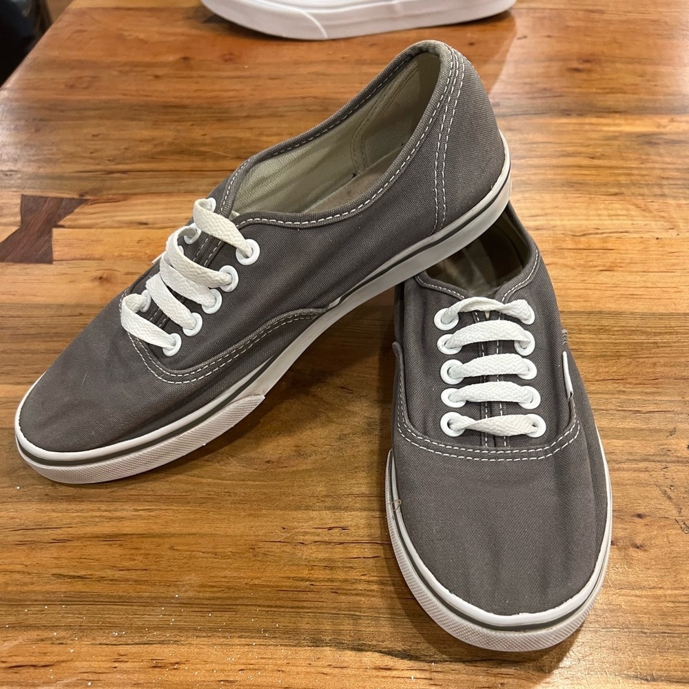 Vans Gray Canvas Sneakers